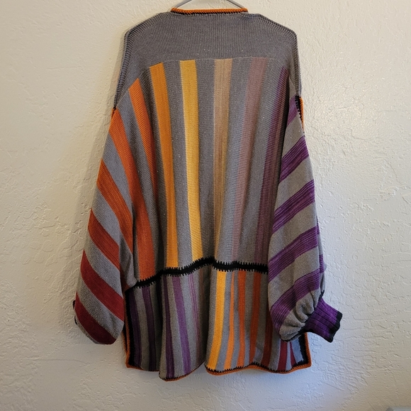 Linda Mendelson X Julie Artisans' Gallery Cardigan Art Piece One Size - Picture 2 of 12